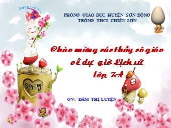 Bài giảng Lịch sử Lớp 7 - Bài 12: Đời sống kinh tế, văn hóa - Đàm Thị Luyện