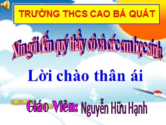 Bài giảng Lịch sử Lớp 7 - Bài 22: Sự suy yếu của nhà nước phong kiến tập quyền - Nguyễn Hữu Hạnh