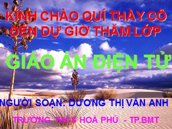 Bài giảng Lịch sử Lớp 7 - Bài 25: Phong trào Tây Sơn - Dương Thị Vân Anh