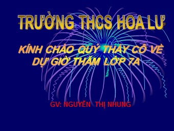 Bài giảng Lịch sử Lớp 7 - Tiết 9, Bài 7: Những nét chung về xã hội phong kiến - Nguyễn Thị Nhung