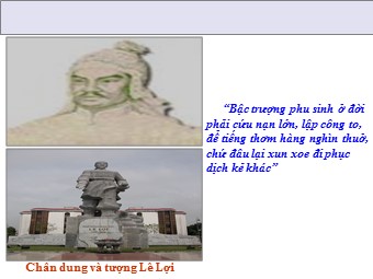 Bài giảng môn Lịch sử Khối 7 - Bài 19: Cuộc khởi nghĩa Lam Sơn (1418-1427)