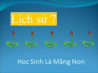 Bài giảng môn Lịch sử Khối 7 - Bài 25: Phong trào Tây Sơn