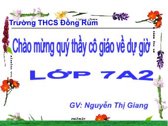 Bài giảng Lịch sử Khối 7 - Tiết 11, Bài 8: Nước ta buổi đầu độc lập - Nguyễn Thị Giang