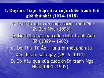 Bài giảng Lịch sử Lớp 8 - Bài 14: Ôn tập lịch sử thế giới cận đại từ giữa thế kỉ XVI đến năm 1917 (Chuẩn kiến thức)