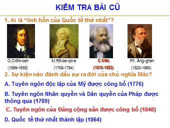 Bài giảng Lịch sử Lớp 8 - Tiết 9, Bài 5: Công xã Pari năm 1871 - Đỗ Việt Hà