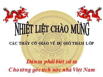 Bài giảng môn Lịch sử Lớp 7 - Tiết 38, Bài 19: Cuộc khởi nghĩa Lam Sơn (1418-1427) - Nguyễn Thị Toàn