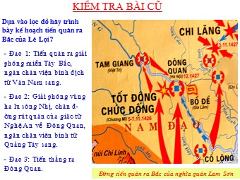 Bài giảng môn Lịch sử Lớp 7 - Tiết 40, Bài 19: Cuộc khởi nghĩa Lam Sơn (1418-1427)