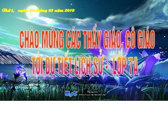 Bài giảng môn Lịch sử Lớp 7 - Tiết 55, Bài 26: Quang Trung xây dựng đất nước