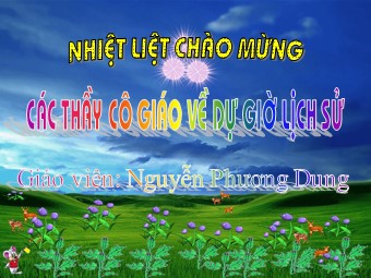 Bài giảng môn Lịch sử Lớp 8 - Bài 28: Trào lưu cải cách Duy Tân ở Việt Nam nửa cuối thế kỉ XIX - Nguyễn Phương Dung