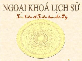 Chương trình ngoại khóa Lịch sử