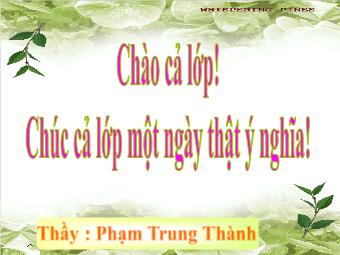 Bài giảng Sinh học Lớp 11 - Bài 30: Sự lan truyền điện thế hoạt động qua xinap - Phạm Trung Thành