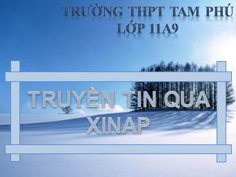 Bài giảng Sinh học Lớp 11 - Bài 30: Sự lan truyền điện thế hoạt động qua xinap - Trường THPT Tam Phú
