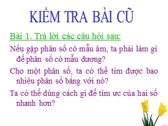 Bài giảng Đại số Khối 6 - Chương 3 - Bài 4: Rút gọn phân số (Chuẩn kĩ năng)