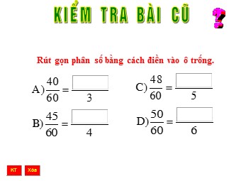 Bài giảng Đại số Khối 6 - Chương 3 - Bài 5: Quy đồng mẫu nhiều phân số (Bản mới)