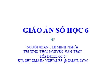 Bài giảng Đại số Lớp 6 - Chương 1 - Bài 13: Ước và bội - Lê Minh Nghĩa