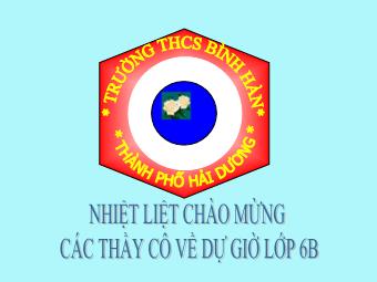 Bài giảng Đại số Lớp 6 - Chương 1 - Bài 14: Số nguyên tố. Hợp số, bảng số nguyên tố - Trường THCS Bình Nhàn