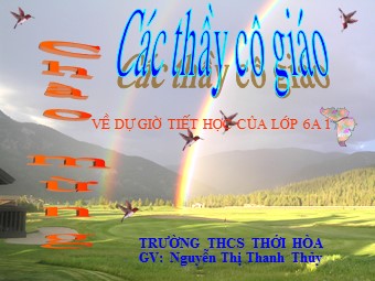 Bài giảng Đại số Lớp 6 - Chương 1 - Bài 15: Phân tích một số ra thừa số nguyên tố - Nguyễn Thị Thanh Thủy