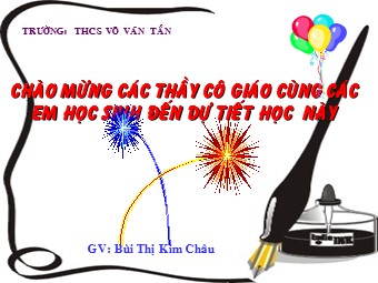 Bài giảng Đại số Lớp 6 - Chương 1 - Bài 15: Phân tích một số ra thừa số nguyên tố - Bùi Thị Kim Châu