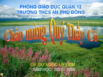 Bài giảng Đại số Lớp 6 - Chương 1 - Bài 17: Ước chung lớn nhất - Dư Ngọc Uy Liêm