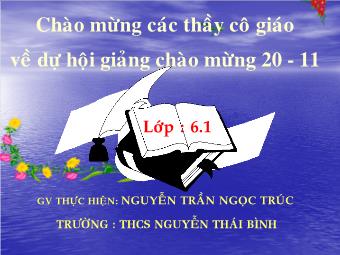 Bài giảng Đại số Lớp 6 - Chương 1 - Bài 18: Bội chung nhỏ nhất - Nguyễn Trần Ngọc Trúc