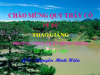 Bài giảng Đại số Lớp 6 - Chương 2 - Bài 1: Làm quen với số nguyên âm - Nguyễn Minh Hiếu