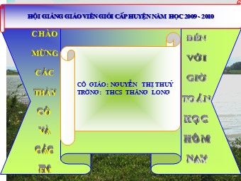 Bài giảng Đại số Lớp 6 - Chương 2 - Bài 2: Tập hợp các số nguyên - Nguyễn Thị Thủy