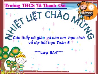 Bài giảng Đại số Lớp 6 - Chương 3 - Bài 9: Phép trừ phân số - Trường THCS Tả Thanh Oai