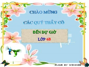 Bài giảng điện tử Đại số Lớp 6 - Chương 3 - Bài 10: Phép nhân phân số (Bản mới)