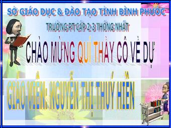Bài giảng Sinh học Lớp 10 - Bài 30: Sự nhân lên của virut trong tế bào chủ - Nguyễn Thị Thúy Hiền
