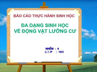 Báo cáo Đa dạng sinh học về động vật lưỡng cư