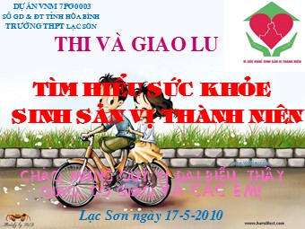 Ngoại khóa Tìm hiểu sức khỏe sinh sản vị thành niên