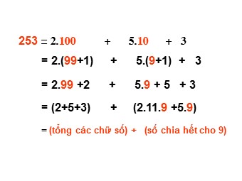 Bài giảng Đại số Khối 6 - Chương 1 - Bài 12: Dấu hiệu chia hết cho 3, cho 9 (Bản đẹp)