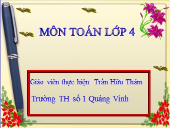 Bài giảng Đại số Lớp 6 - Chương 1 - Bài 11: Dấu hiệu chia hết cho 2 và 5 - Trần Hữu Thám