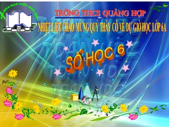 Bài giảng Đại số Lớp 6 - Chương 1 - Bài 11: Dấu hiệu chia hết cho 2 và 5 - Trường THCS Quảng Hợp