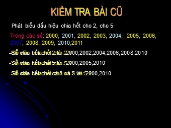 Bài giảng Đại số Lớp 6 - Chương 1 - Bài 12: Dấu hiệu chia hết cho 3, cho 9 (Chuẩn kĩ năng)