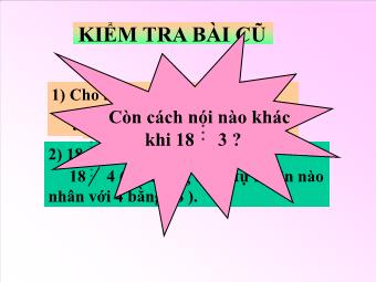 Bài giảng Đại số Lớp 6 - Chương 1 - Bài 13: Ước và bội (Bản mới)