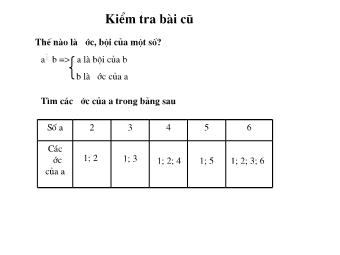 Bài giảng Đại số Lớp 6 - Chương 1 - Bài 14: Số nguyên tố. Hợp số, bảng số nguyên tố (Bản đẹp)