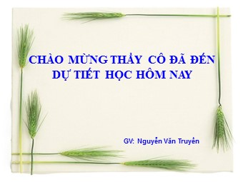 Bài giảng Đại số Lớp 6 - Chương 1 - Bài 15: Phân tích một số ra thừa số nguyên tố - Nguyễn Văn Truyền