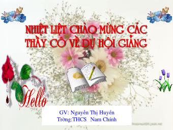 Bài giảng Đại số Lớp 6 - Chương 1 - Bài 17: Ước chung lớn nhất - Nguyễn Thị Huyền