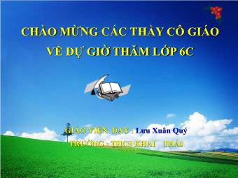 Bài giảng Đại số Lớp 6 - Chương 1 - Bài 18: Bội chung nhỏ nhất - Lưu Xuân Quý