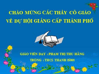 Bài giảng Đại số Lớp 6 - Chương 1 - Bài 18: Bội chung nhỏ nhất - Phạm Thị Thu Hằng