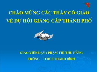 Bài giảng Đại số Lớp 6 - Chương 1 - Bài 18: Bội chung nhỏ nhất - Trường THCS Thanh Bình