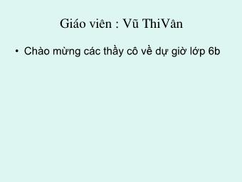 Bài giảng Đại số Lớp 6 - Chương 1 - Bài 18: Bội chung nhỏ nhất - Vũ Thị Vân