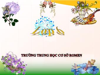 Bài giảng Đại số Lớp 6 - Chương 1 - Bài 8: Chia hai lũy thừa cùng cơ số - Trường THCS Romen