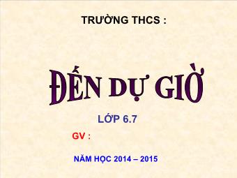 Bài giảng Đại số Lớp 6 - Chương 1 - Bài 9: Thứ tự thực hiện các phép tính