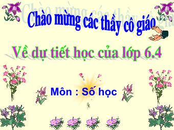 Bài giảng Đại số Lớp 6 - Chương 1 - Tiết 29, Bài 16: Ước chung và bội chung