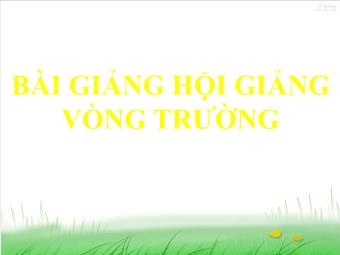 Bài giảng Đại số Lớp 6 - Chương 2 - Bài 1: Làm quen với số nguyên âm (Chuẩn kiến thức)