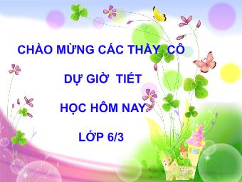 Bài giảng Đại số Lớp 6 - Chương 2 - Bài 2: Tập hợp các số nguyên