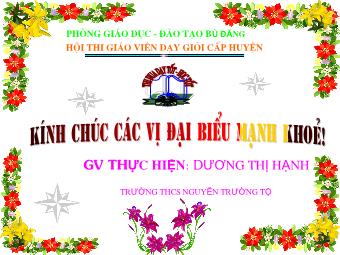 Bài giảng Đại số Lớp 6 - Chương 2 - Bài 5: Cộng hai số nguyên khác dấu - Dương Thị Hạnh