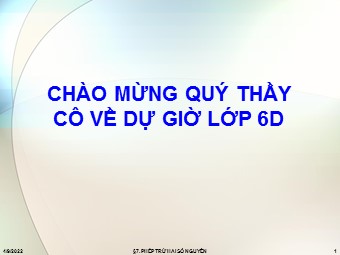 Bài giảng Đại số Lớp 6 - Chương 2 - Bài 7: Phép trừ hai số nguyên (Bản chuẩn kiến thức)